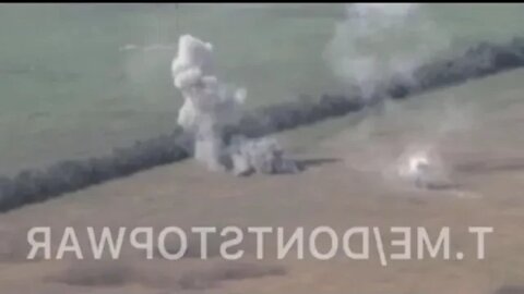 Russia fiery defeat of a group of Ukrainian tanks and infantry.