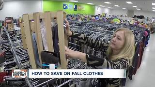 Save on buying fall clothes