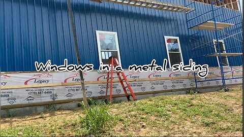 First Windows Go In #hedgehogshomestead #AmishWorkers #MetalSiding
