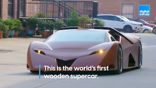 This supercar is made from a renewable resource, WOOD!