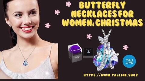 Amazon Beauty Finds TajLine💯Women's Butterfly Necklaces Christmas Gifts💯TajLine Gift accessory