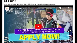 2023 NYC Summer Youth Employment Program #SYEP #NYC