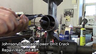 Johnson Outboard Lower Unit Crack Repair/Rebuild #8