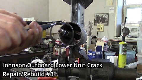 Johnson Outboard Lower Unit Crack Repair/Rebuild #8