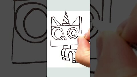 How to draw and paint Unikitty #shorts
