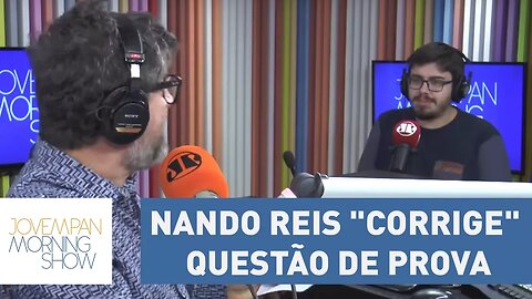 Nando Reis "corrige" questão de prova de concurso público que utilizou uma de suas músicas