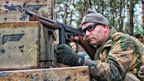 WWII Airsoft War Games Action at Players Of War Scotland HD