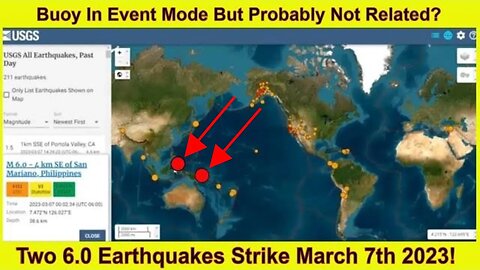 Two 6.0 Magnitude Earthquakes Strike March 7th 2023!
