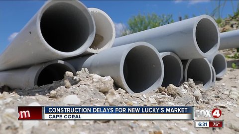 Construction delays for new Lucky's Market