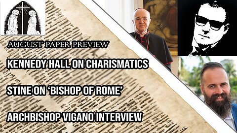 August Paper | Kennedy Hall on Charismatic Movement, Stine on 'Bishop of Rome" and more!