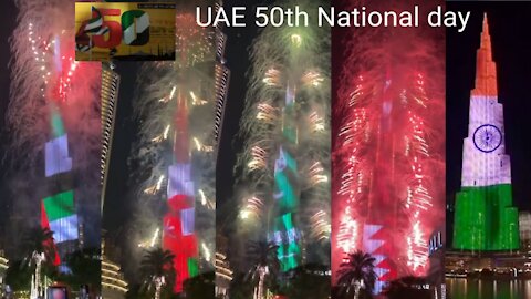 Happy UAE 50th National day2021! UAE national day Burj Khalifa! UAE national day,,🇦🇪🇸🇦🇮🇳🇧🇩