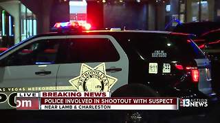 Las Vegas police involved in shootout with suspect