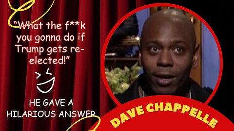 Dave Chappelle Gives Hilarious Answer when asked about Trump #shorts