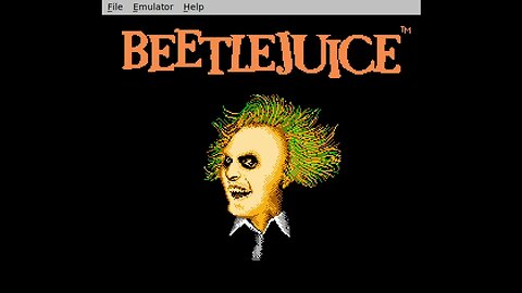 Nes game title screen: beetlejuice