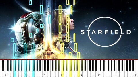 Starfield (2023) - Main Theme By Inon Zur (Video Game Soundtrack) - (HARD) Piano Tutorial