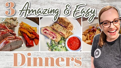 3 QUICK & EASY DINNER RECIPES | WEEKNIGHT DINNERS | WINNER DINNERS | NO. 124