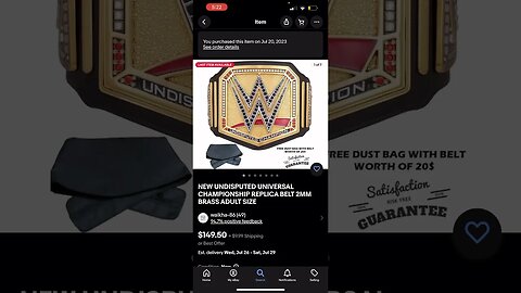 I Bought The Brand New WWE Undisputed Universal Title From Ebay!?! #shorts