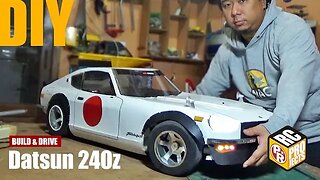 Making Big RC Car with Foam Board : Datsun 240z (DIY Challenge)