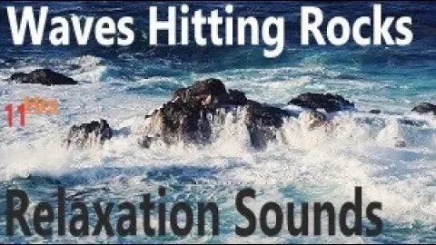 Soothing Sounds of HEAVY Sea Waves Hitting Rocks Relaxing Nature Sounds for Sleep Focus Meditate