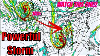 Huge Storm Is Coming!! Hurricane Winds, Tornadoes, Large Hail - The WeatherMan Plus