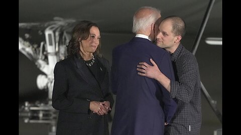 Freed Americans return to US soil and receive an emotional welcome from Biden, Harris and family