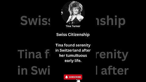 Tina Turner's Swiss Citizenship: Finding Serenity Abroad #shorts #tinaturner #rocknroll