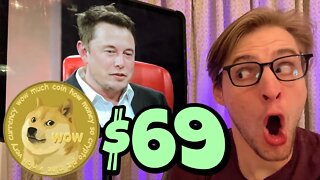 Elon Musk Reveals When Dogecoin Will Reach $69 ⚠️