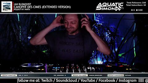 Aquatic Simon LIVE - Trance Fans Requests - 122 - 12/01/2022