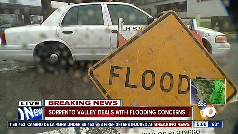 Sorrento Valley deals with flooding concerns