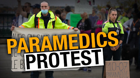 Paramedics in Quebec protest for better working conditions