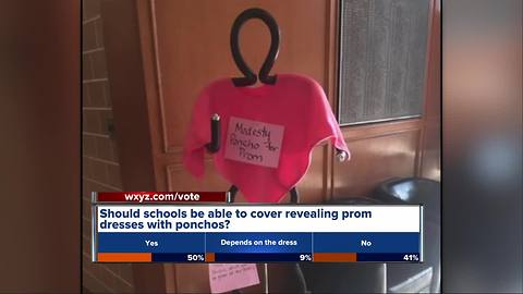 Dearborn Divine Child uses 'Modesty Ponchos' to encourage students to dress appropriately for prom