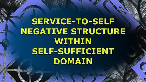 Service-To-Self Negative Structure Within Self-Sufficient Domain