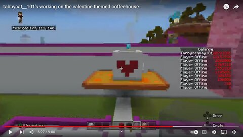 tabbycat__101's working on the valentine themed coffeehouse