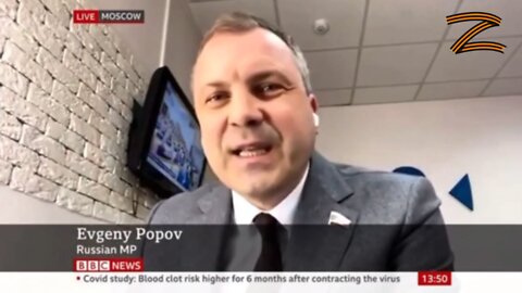 Russian MP Evgeny Popov on BBC (He should be the new spokesman for the Kremlin)