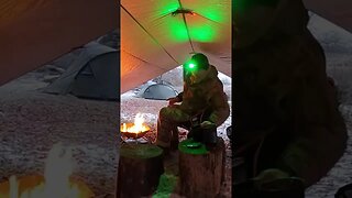 vlog under the tarp and campfire . Wildcamping. Timelapse 12th Dec 2022.