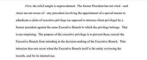 9:22-cv-81294 Opposition to FPOTUS Motion for Judicial Oversight Aug 30