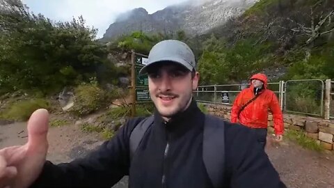 5 British father and son When we climbed the top of Table Mountain, the most beautiful scenery wa