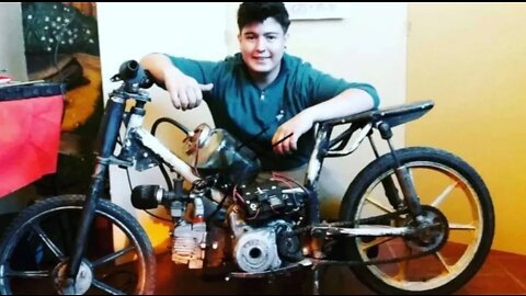 18-latek projektuje motocykl, który działa na brudną lub słoną wodę