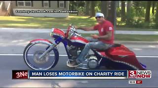 Police report stolen motorcycle after charity event