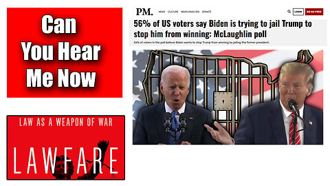 McLaughlin Poll 56% of Americans Believe Biden Is Trying To Jail Donald Trump