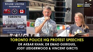 [SPEECHES] Protest At Toronto Police HQ Against Vaccine Mandate Compliance