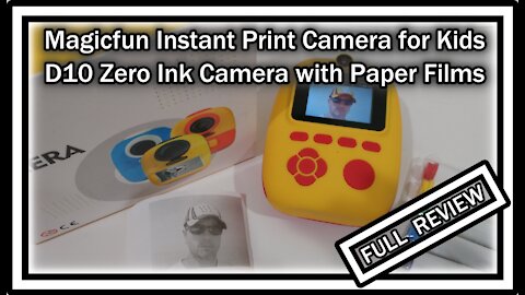 Magicfun D20 Instant Print Camera for Kids with Paper Films REVIEW with Instructions (Tutorial)