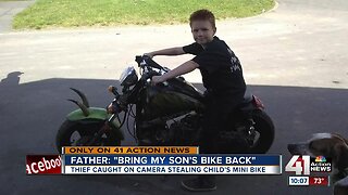 Surveillance video captures thieves stealing Northland child's mini motorcycle