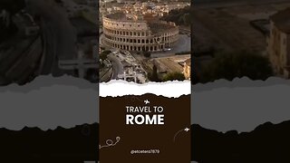 Travel to Rome ♥️ #shorts #tiktok #Asmr #Travel vlog #italy