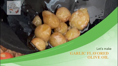 How to Make Garlic Flavored Olive Oil 🧄🫒 #vegan #asianrecipes #oil