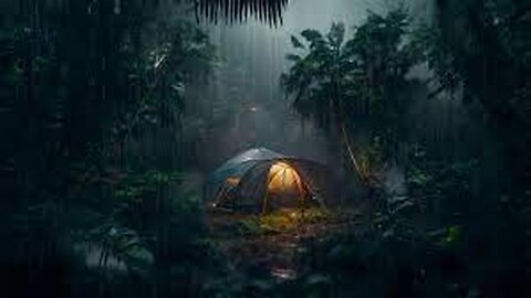 RAIN on a TENT I Sound Therapy for Study, Sleep, Massage & SPA I Relax Night and Day