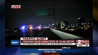 Tracking road conditions in Tulsa metro