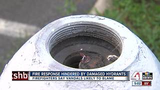 Vandalized hydrants make putting out KCMO house fire difficult, firefighters say