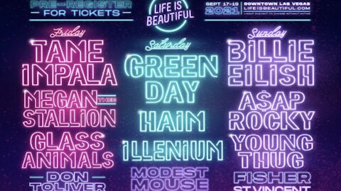 Life is Beautiful releases daily lineups for 2021 festival in downtown Las Vegas