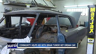 Community members help teen with brain tumor restore dream car